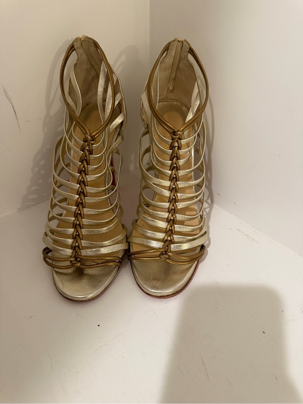 Christian Louboutin Milla 100 Nappa Silk Heels